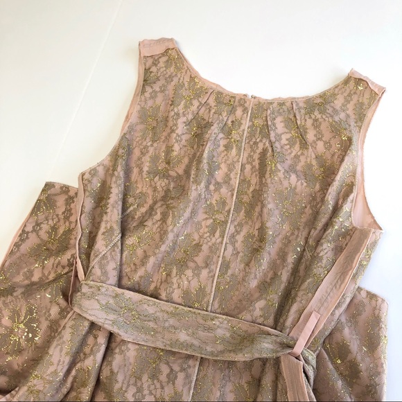 Ark & Co Light pink Gold Lace Dress - Picture 8 of 13